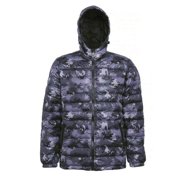 2786 MensOutdoor Water & Wind Resistant Padded Down Style Jacket/Coat / Camo G